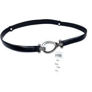 Coldwater Creek Plus Size Belt Women’s 1X/2X/3X Black Leather Adjustable NWT!